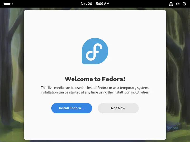 Bild: Live System mit Auswahl.