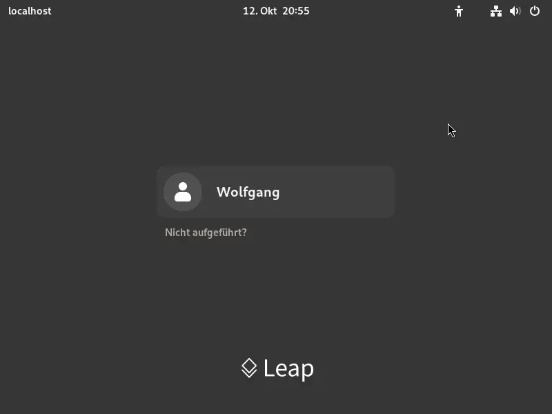 Bild: Login Screen